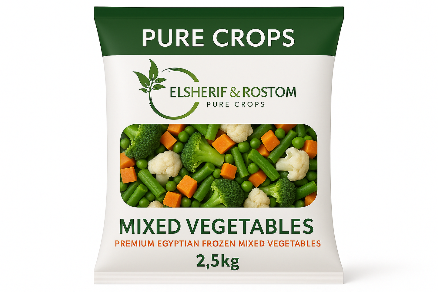 Pure Crops Frozen Mixed Vegetables 2.5kg