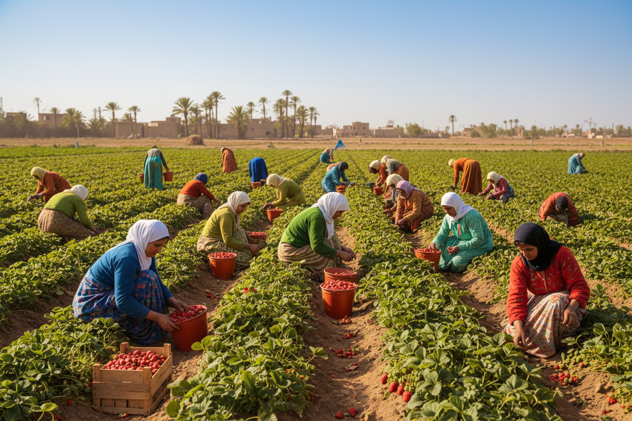 Egyptian Farm Harvest - Full Color