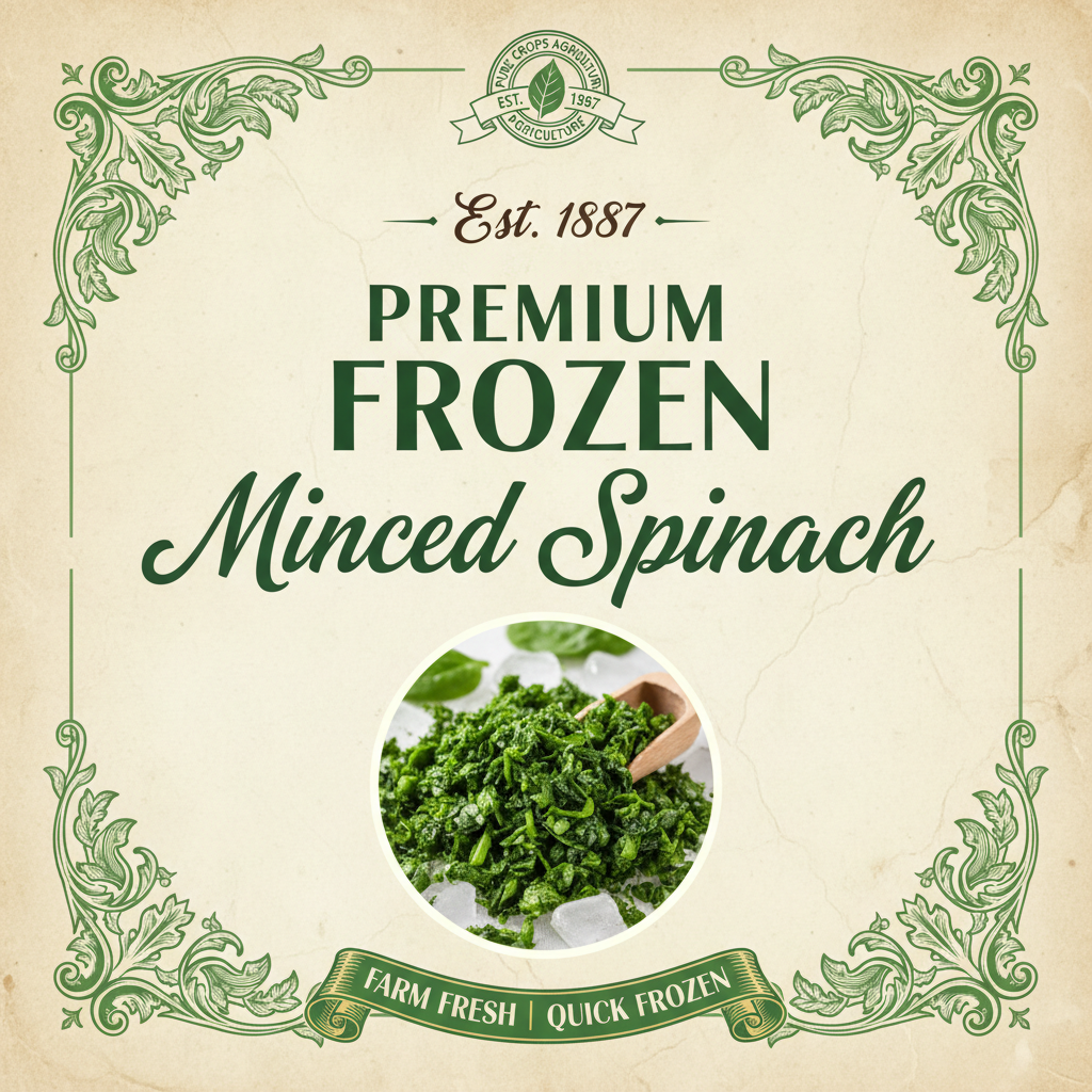 Premium Frozen Minced Spinach