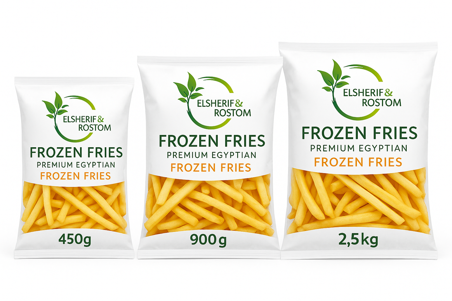 Pure Crops Frozen Fries - 450g, 900g, 2.5kg (Corrected)