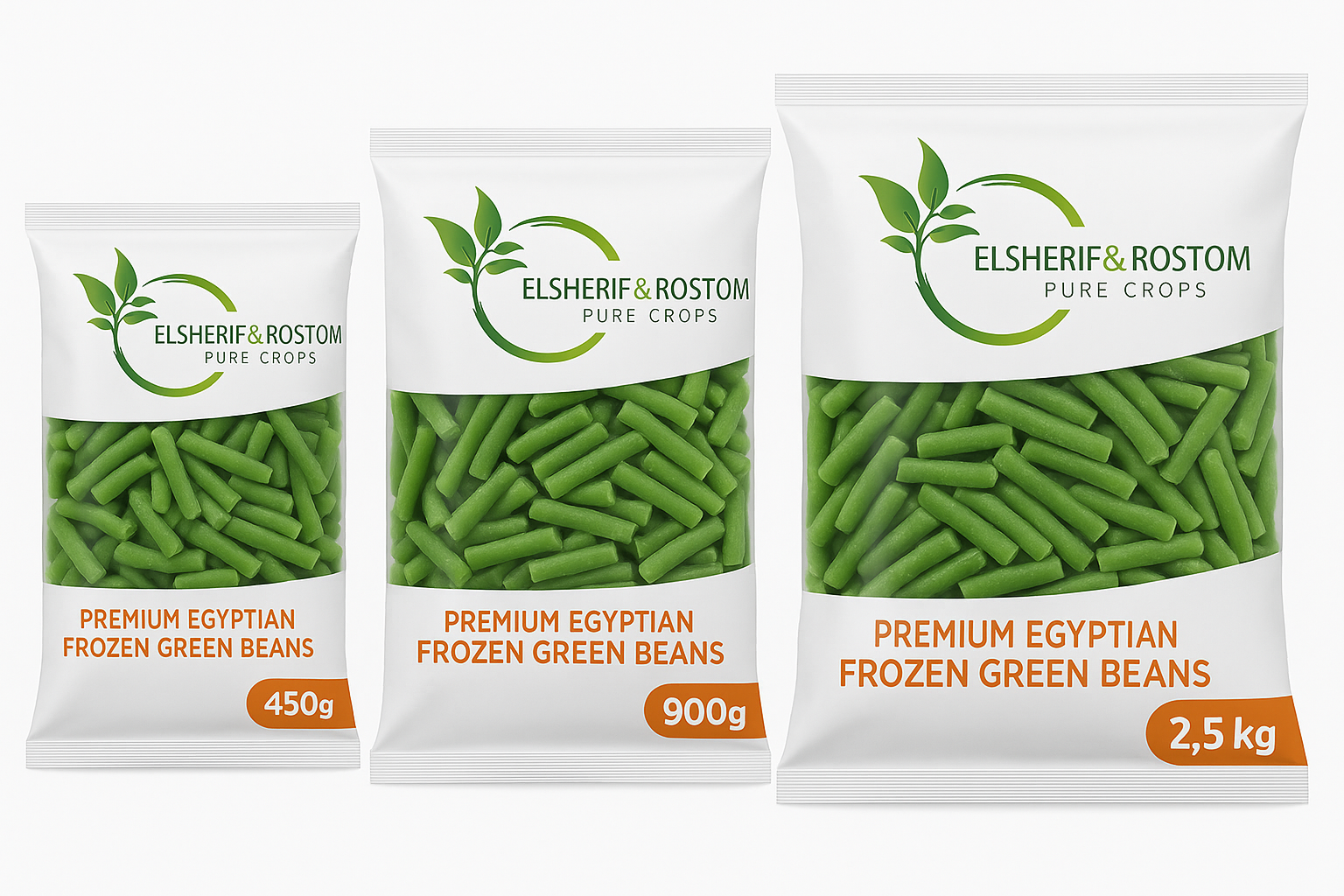 Pure Crops Frozen Green Beans - 450g, 900g, 2.5kg