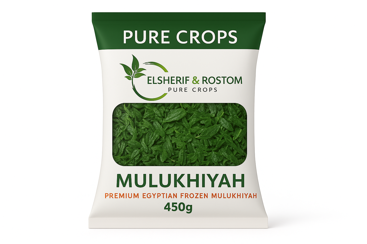 Pure Crops Frozen Mulukhiyah 450g