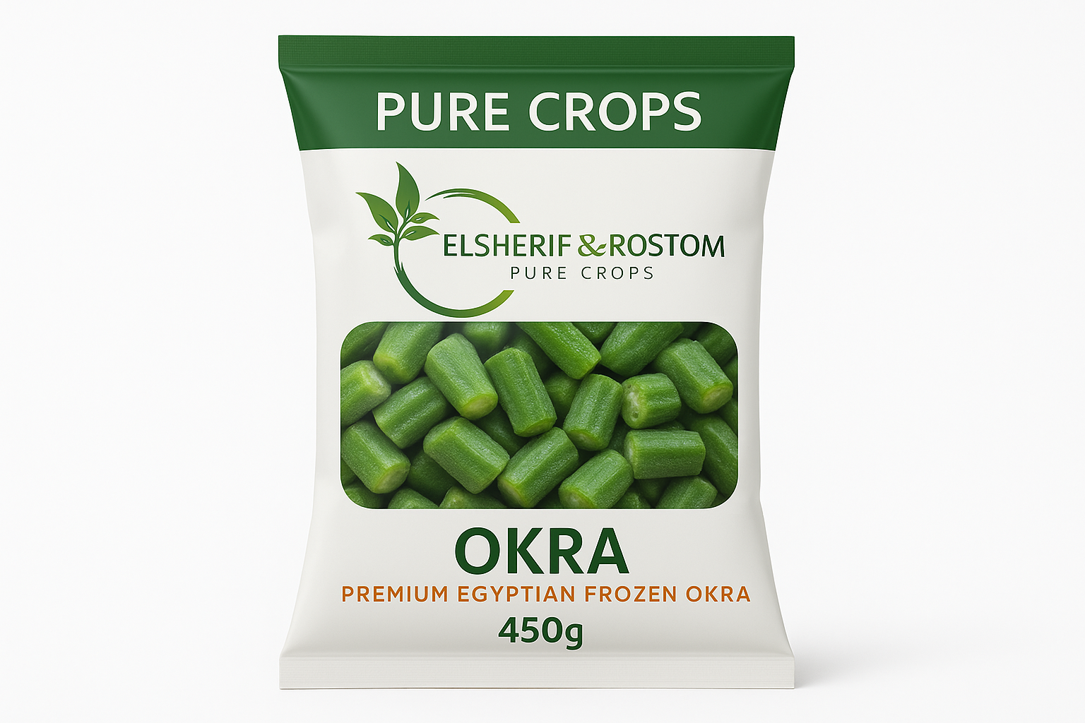 Pure Crops Frozen Okra 450g