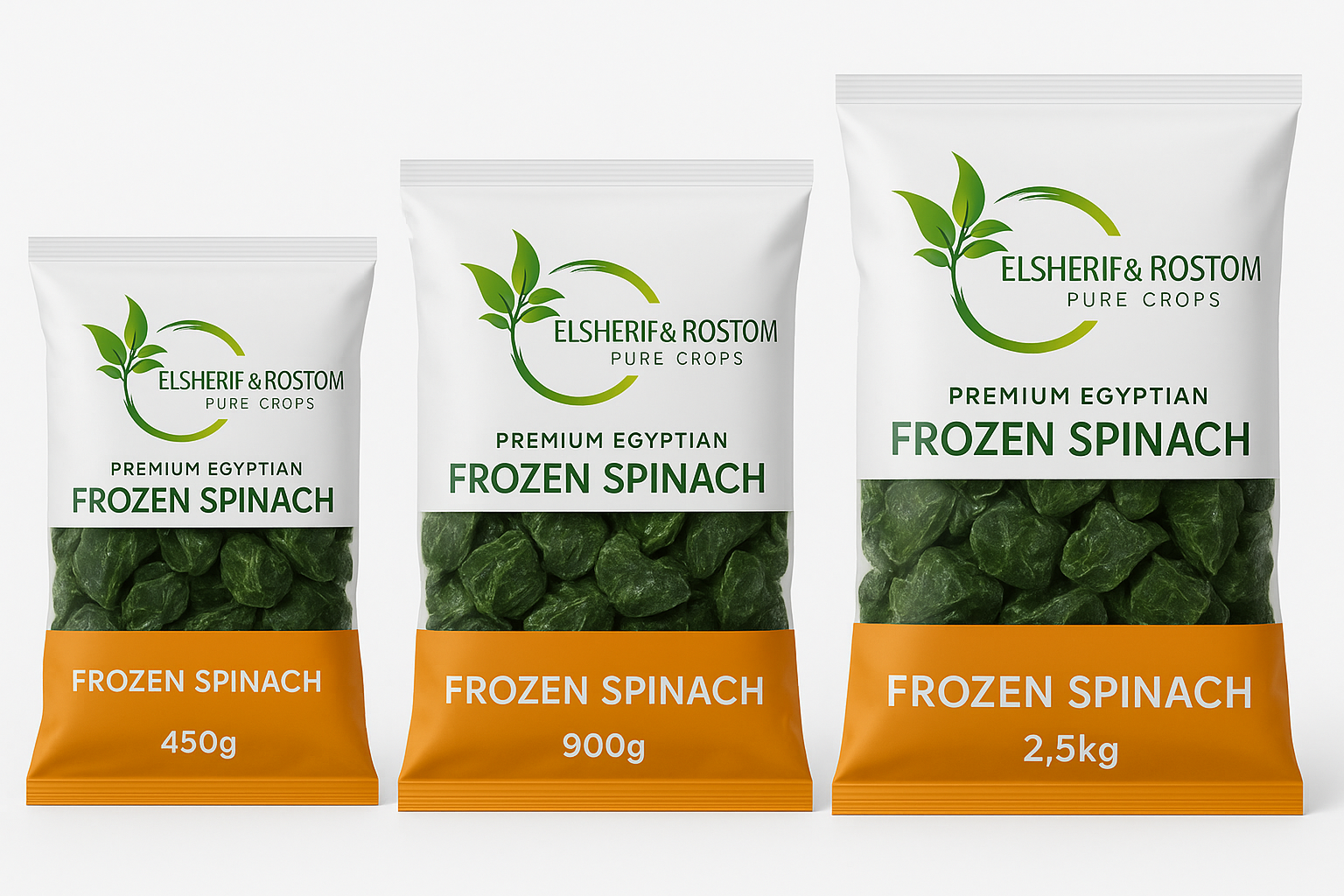 Pure Crops Frozen Spinach - 450g, 900g, 2.5kg