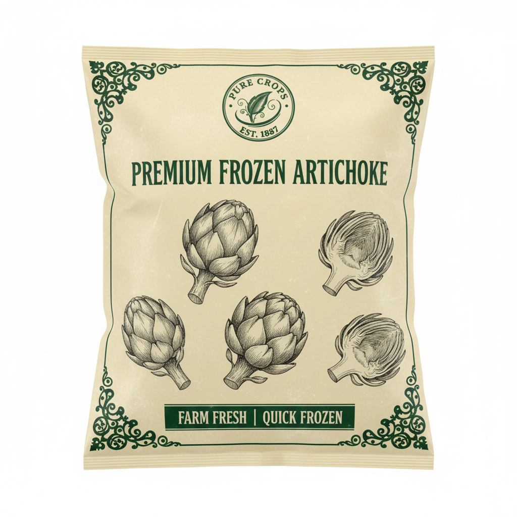 Vintage Frozen Artichoke with EST 1887