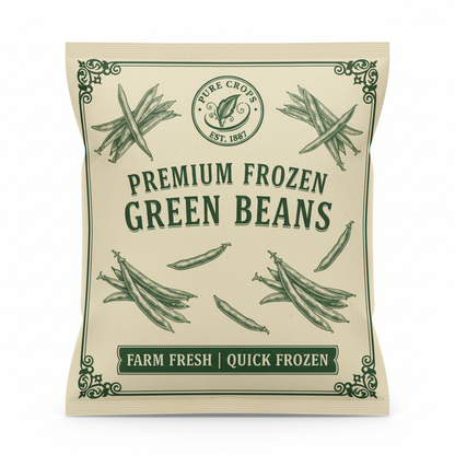 Vintage Frozen Green Beans with EST 1887