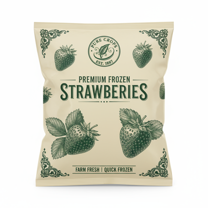 Vintage Frozen Strawberries with EST 1887